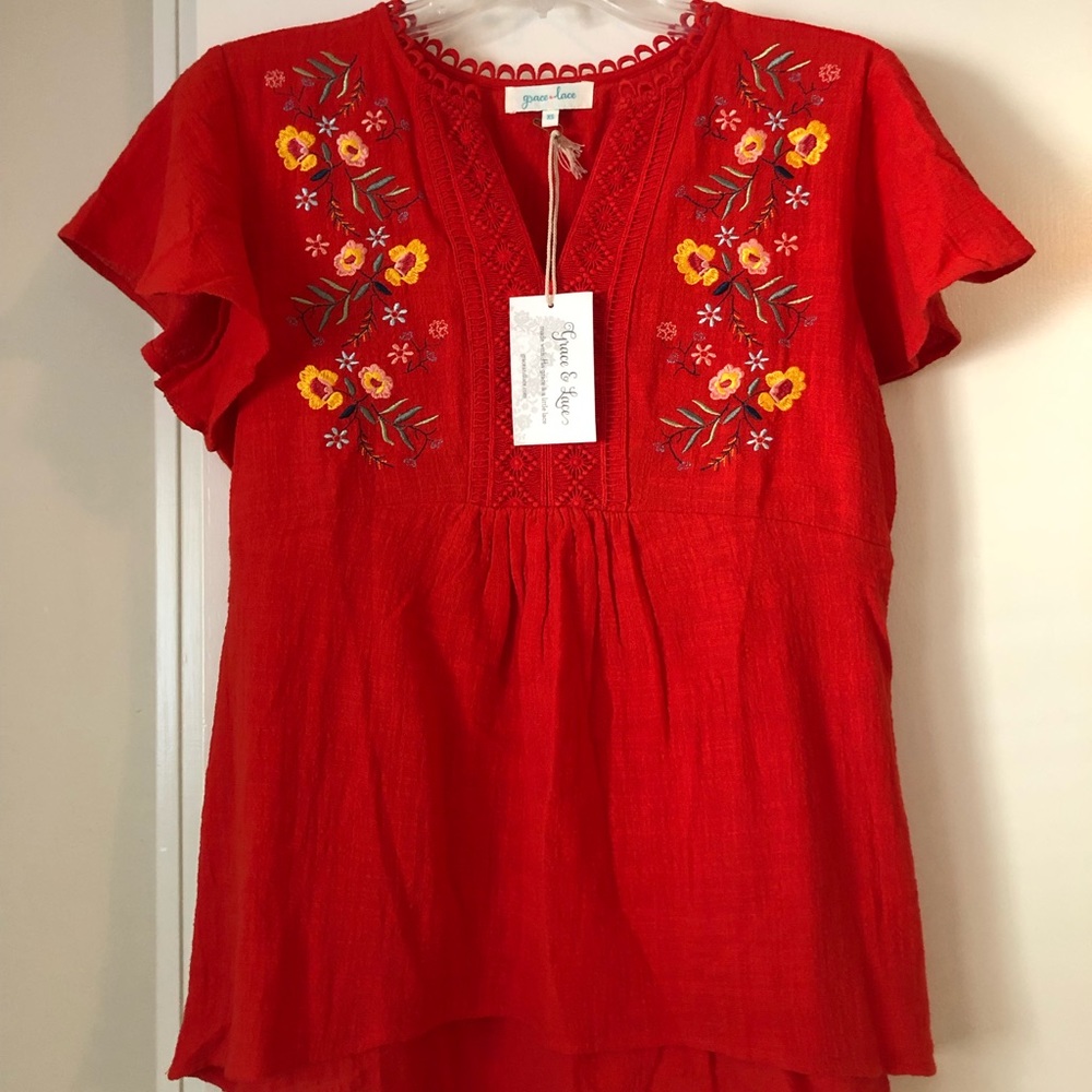 NWT Grace and Lace Camilla top size extra small.